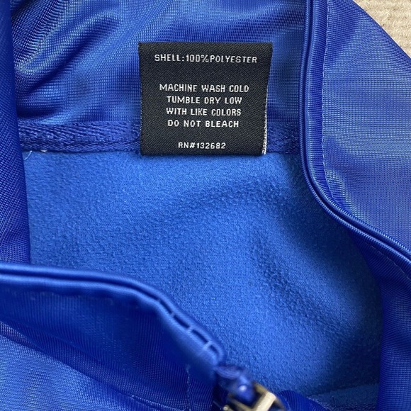 Original Deluxe Supply Mens Retro Striped Lightweight Jacket Blue Size Large - Picture 4 of 8